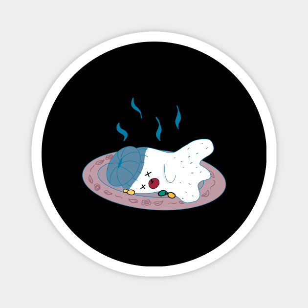 Little Ghost Roast Magnet by nathalieaynie